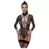 Cottelli - transparant body met bandjes - zwart