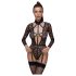 Cottelli - transparante, bandjes body (zwart) - M