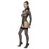 Cottelli - transparante, bandjes body (zwart) - M