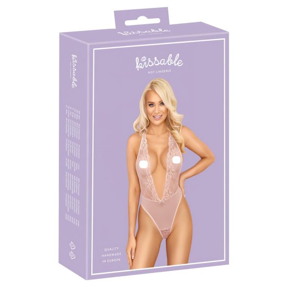 Kusbare kanten body (roze)