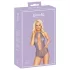 Kissable - body met nekband - kanten lingerie - paars - L/XL