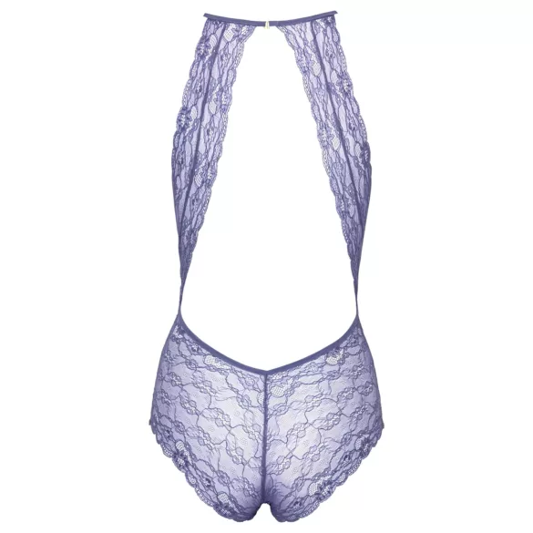 Kissable - body met nekband - kanten lingerie - paars - L/XL
