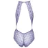 Kissable - body met nekband - kanten lingerie - paars - L/XL