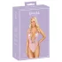 Kissable - body met geborduurde rozen - roze - L/XL
