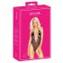Kissable - zwart body met roze borduursel