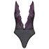 Kissable - zwart body met roze borduursel