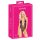 Kissable - zwart body met roze borduursel - L/XL