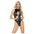 Noir - slangenprint body (zwart) - XL