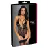 Cottelli - open body met bandjes en jarretels - zwart - M