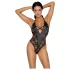Cottelli Party - body met bloemenprint - zwart