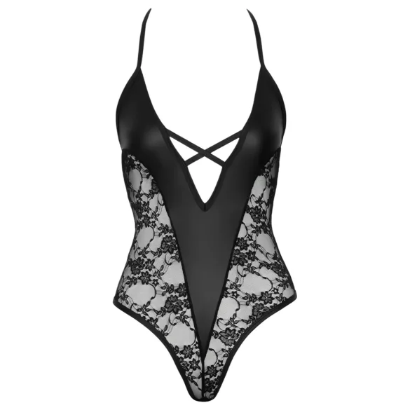 Cottelli Party - body met bloemenprint - zwart
