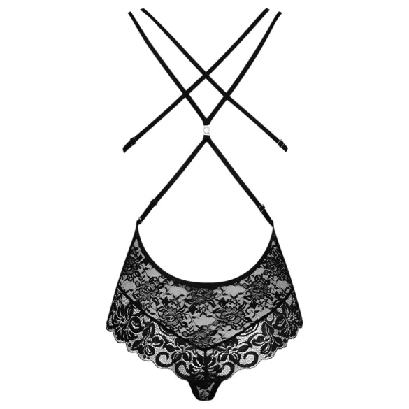 Obsessive - teddy body - sexy kant - zwart