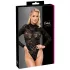 Cottelli - lange mouwen kanten body (zwart) - S