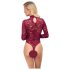 Cottelli - Transparant kantbody (rood)