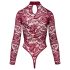Cottelli - Transparant kantbody (rood)