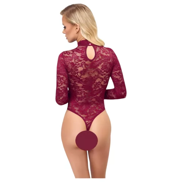 Cottelli - doorzichtig kanten body (rood) - L