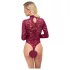 Cottelli - doorzichtig kanten body (rood) - L