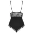 Obsessive Luvae - body - transparant borstgedeelte - zwart - L/XL