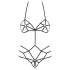 Obsessive - body harnas - met sierband - zwart - S/M