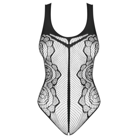 Obsessive B335 - open bodysuit - transparant zwart - S-L