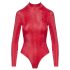 Cottelli - rood slangenhuid-print body