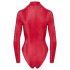 Cottelli - rood slangenhuid-print body