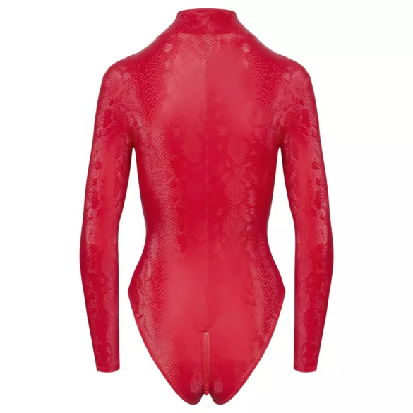 Cottelli - body lingerie - slangenprint - rood - L