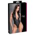 Cottelli - glanzend effect body (zwart) - M