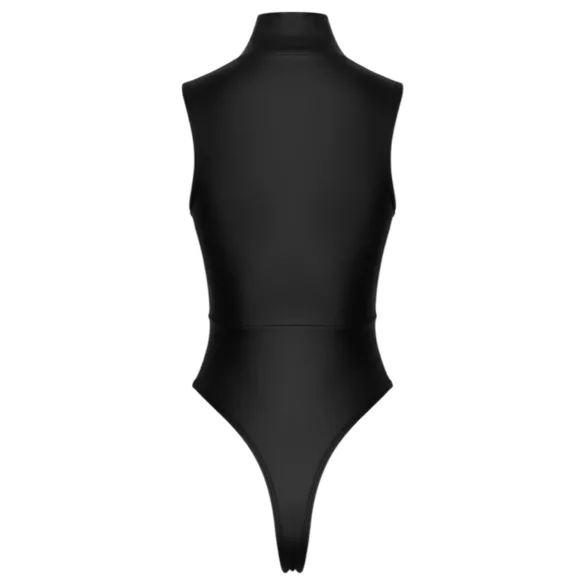 Cottelli - dames body - glanzend effect - zwart - L