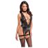Noir Libido - Lichaam met Kousenband (zwart) - L