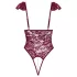 Cottelli - body met kant en parels - rood