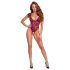 Cottelli - kanten body met parels (rood) - M