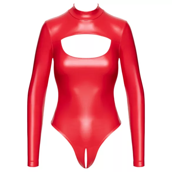 Noir - body - glanzend effect - rood