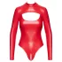Noir - body - glanzend effect - rood