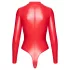 Noir - body - glanzend effect - rood