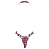 Noir Kink Royal - damesbody - transparant - rood - L