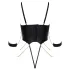 Cottelli - bondagebody met kettingen (zwart) - L
