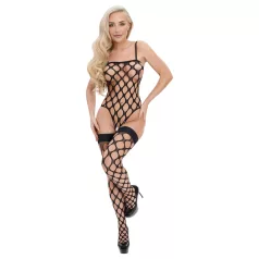 Cottelli Fantasy - net body en kousenset (zwart) - S-L