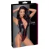 Cottelli - netbody met rits (zwart) - M