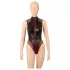 Cottelli - netbody met rits (zwart) - M
