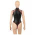Cottelli - netbody met rits (zwart) - M