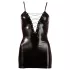Cottelli - glanzende jurk met veters (zwart) - XL