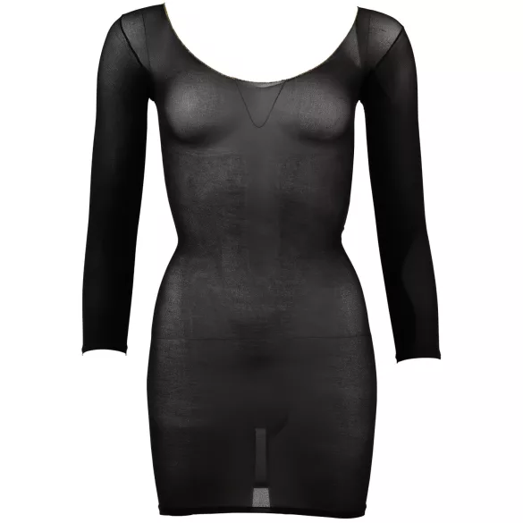 NO:XQSE - Transparante catsuit met lange mouwen - zwart - S/L