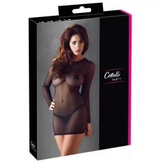 Cottelli - transparante jurk - zwart - M