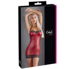 Cottelli - glanzende minijurk (rood)