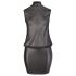 Cottelli Plus - Glanzende chiffon jurk (zwart) - 3XL