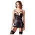 Abierta Fina - satijnen glanzende jurk met bustier (zwart) - 85B/L