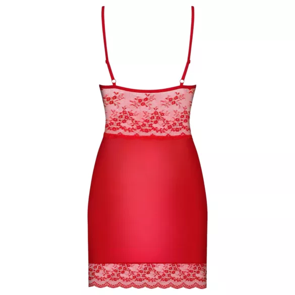 Obsessive Lovica - babydoll met kant en string - rood