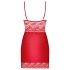 Obsessive Lovica - kanten nachtjurk en string (rood) - L/XL