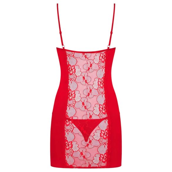 Obsessive Heartina - babydoll en string - rood